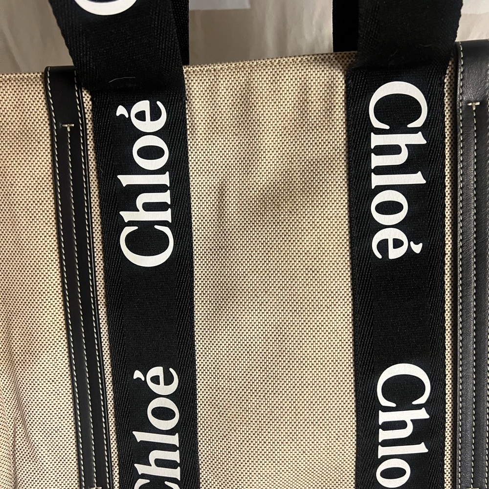 Chloé Beige and Black Tote Bag - Picture 7 of 7